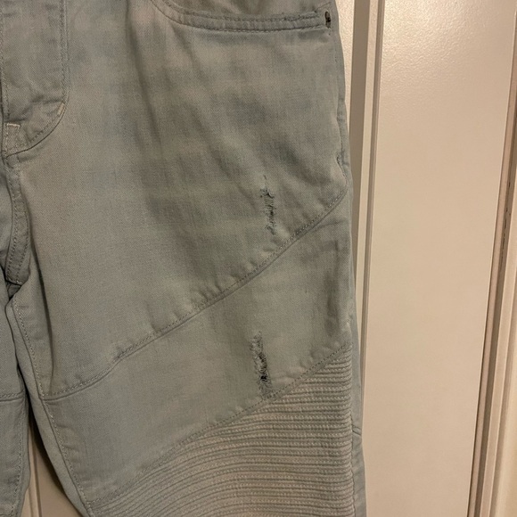 True Religion Moto Rocco Jean men's 30W zippered back pockets, distressed light - Picture 14 of 16